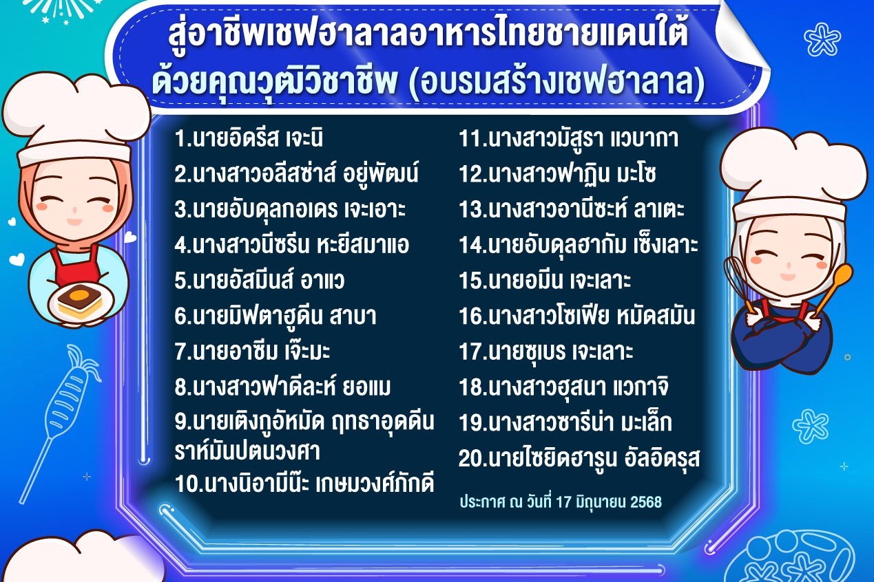 อบรมสร้างเชฟฮาลาล